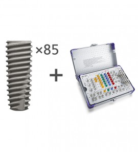 85pcs BV Tapered Bone Level Implants + 1pcs Standard Kit