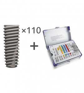 110pcs BV Tapered Bone Level Implants + 1pcs Standard Kit